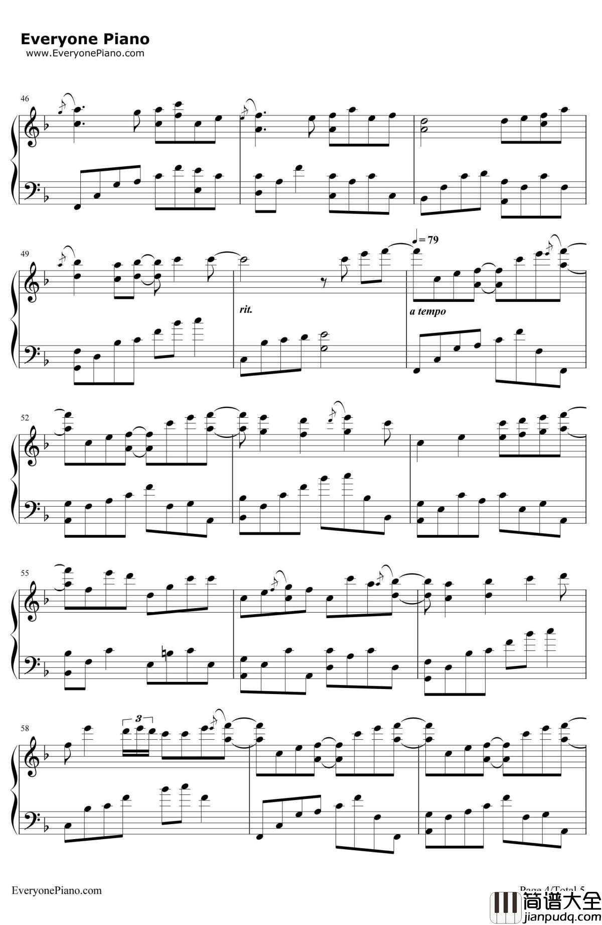 LoveMe钢琴谱_李闰珉_李闰珉_Yiruma