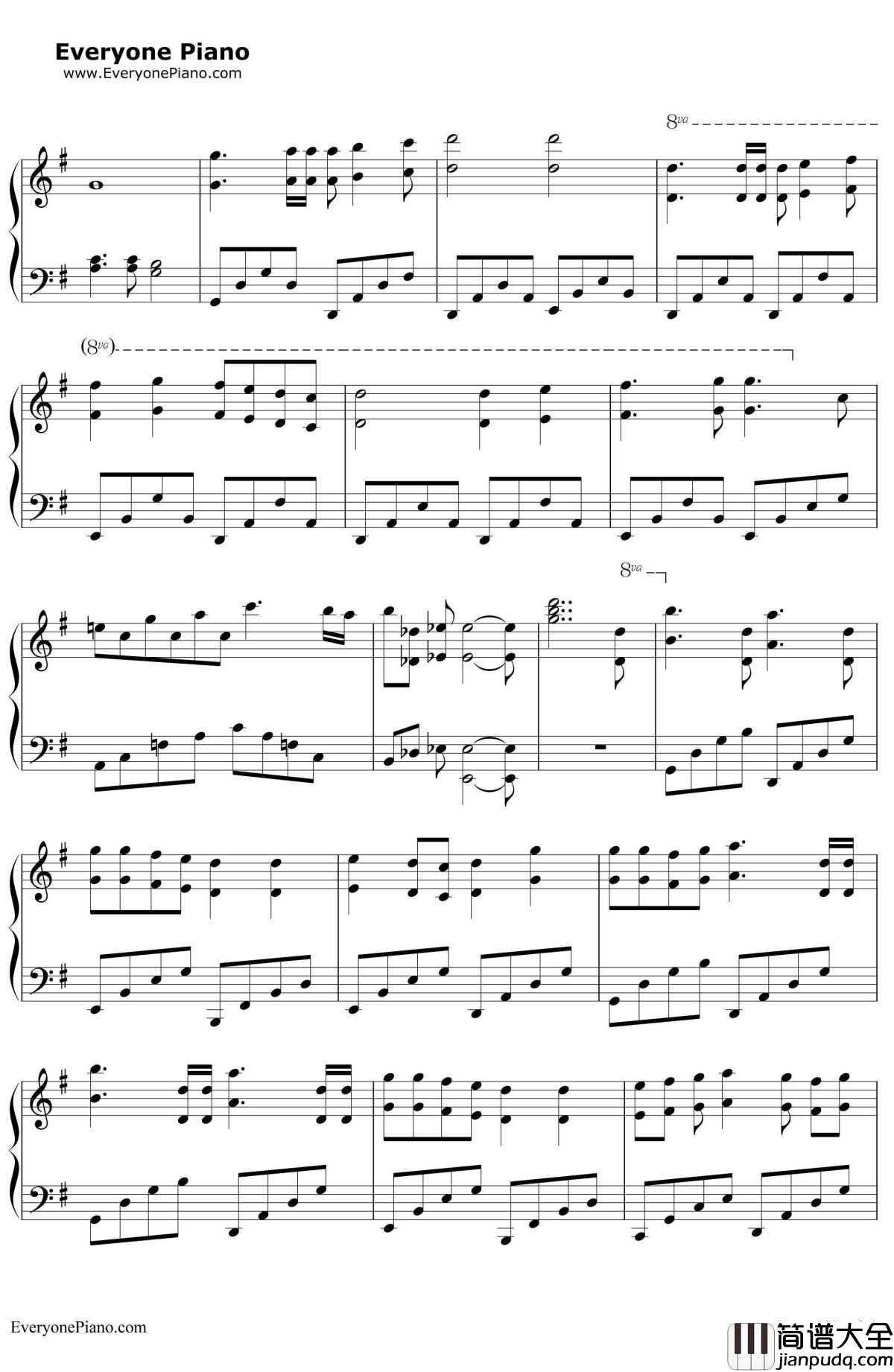 心を开いて钢琴谱_ZARD