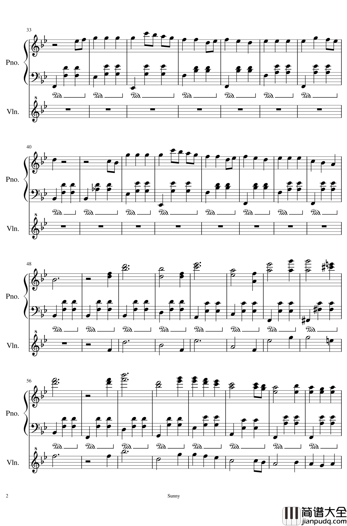 Op.1_4钢琴谱_小时候的音乐课_SunnyAK47