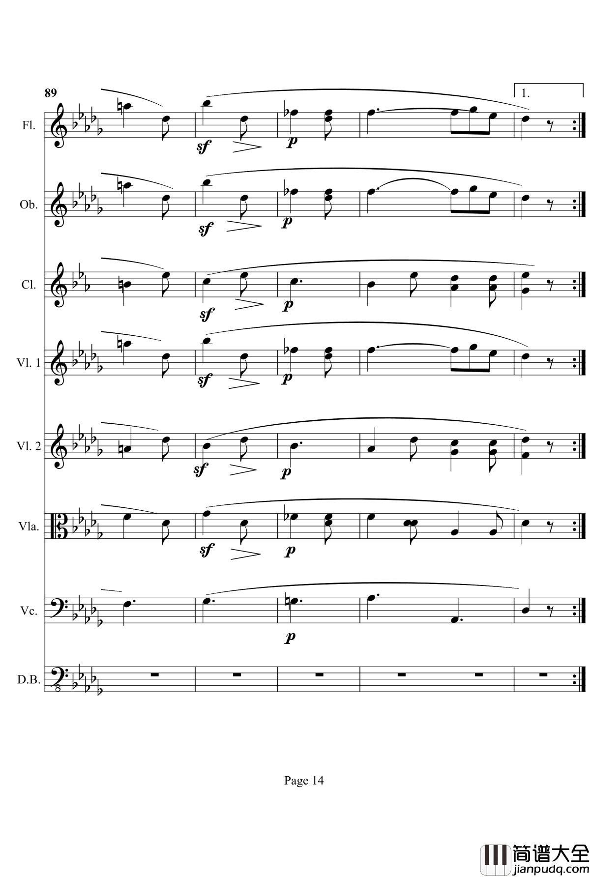 奏鸣曲之交响钢琴谱_第12首_Ⅱ_贝多芬_beethoven
