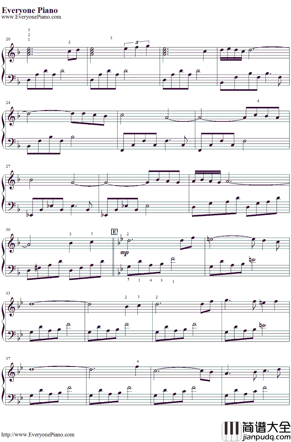 风之谷钢琴谱_久石让宫崎骏__風の谷のナウシカ_插曲