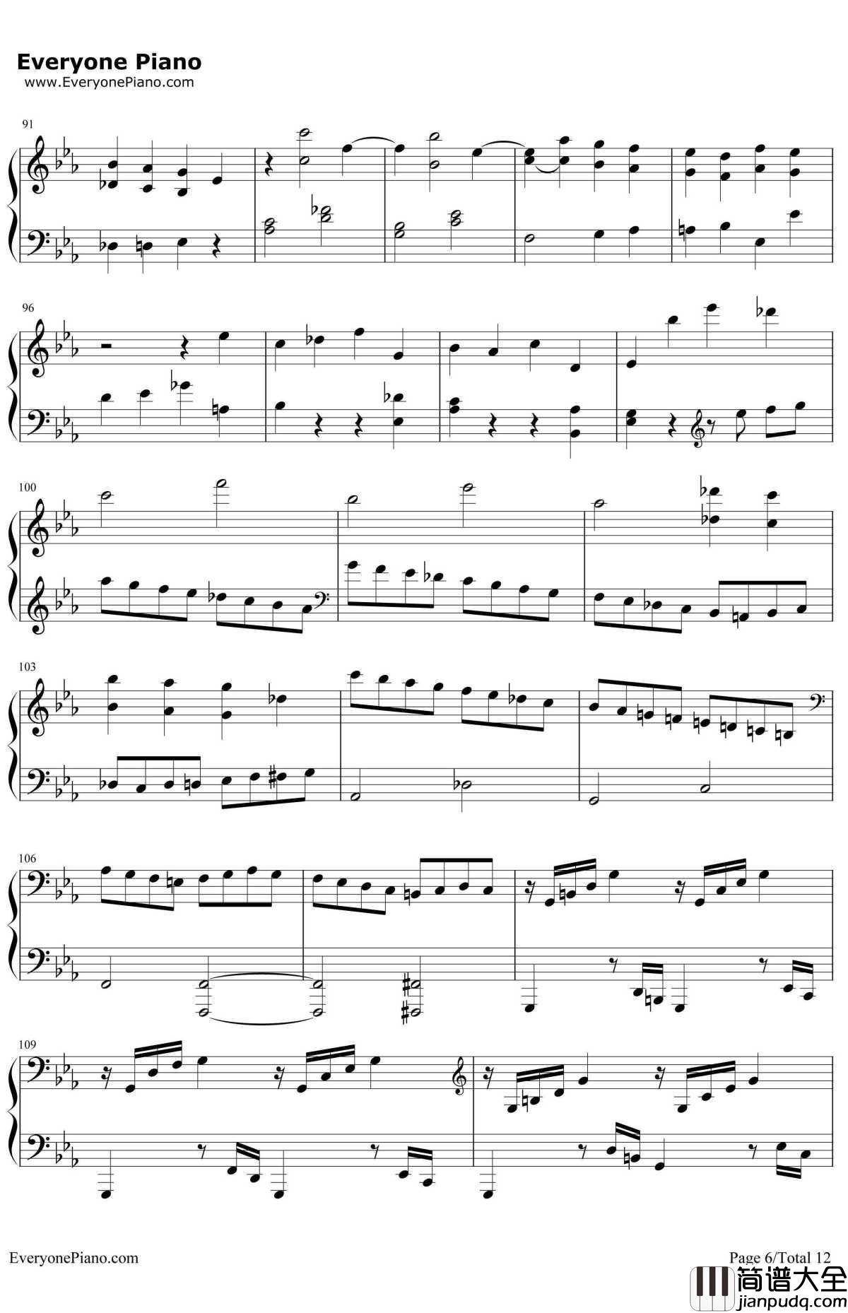 悲怆钢琴谱_贝多芬_贝多芬_c小调第八钢琴奏鸣曲第三乐章