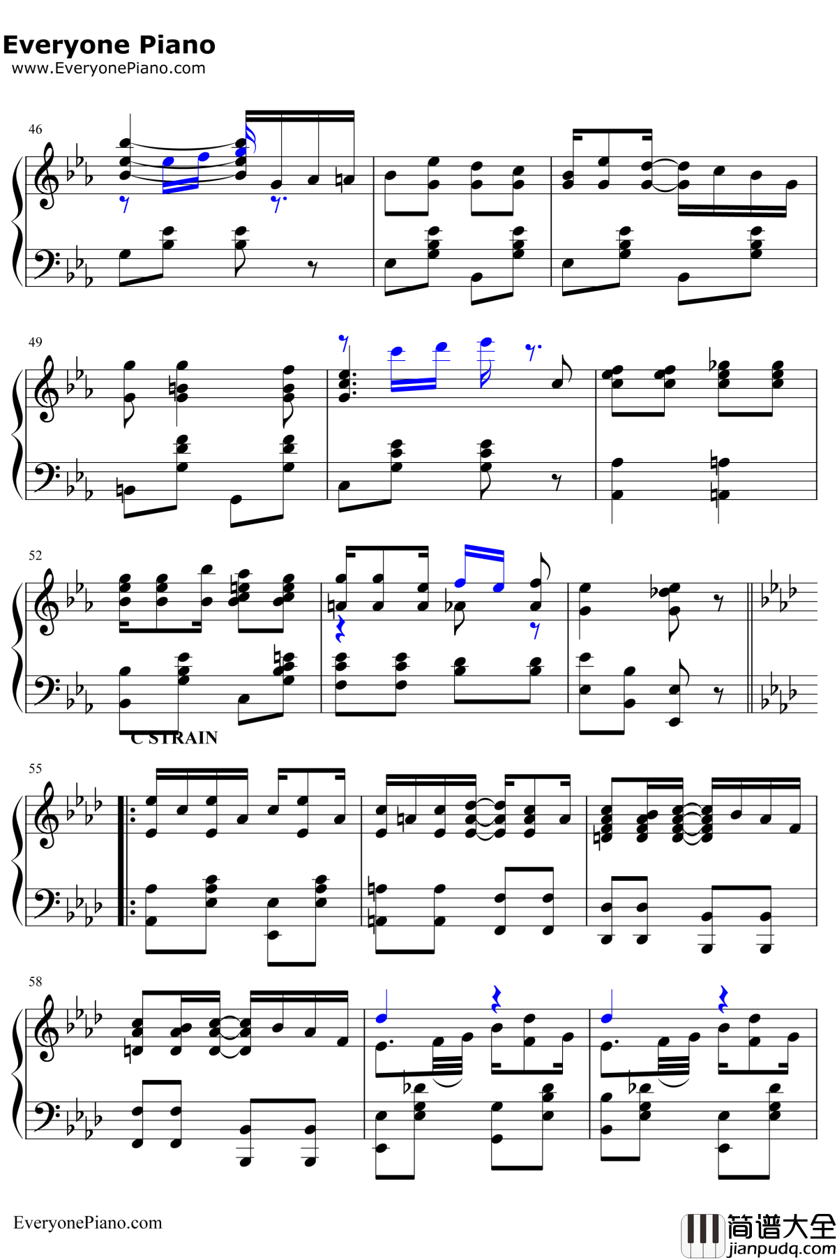 Peacherine_Rag钢琴谱_ScottJoplin_海上钢琴师OST