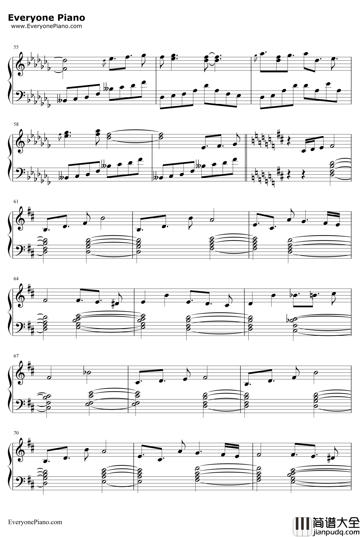 不思议の国のアリス钢琴谱_东方Project_东方怪绮谈Extra面主题曲