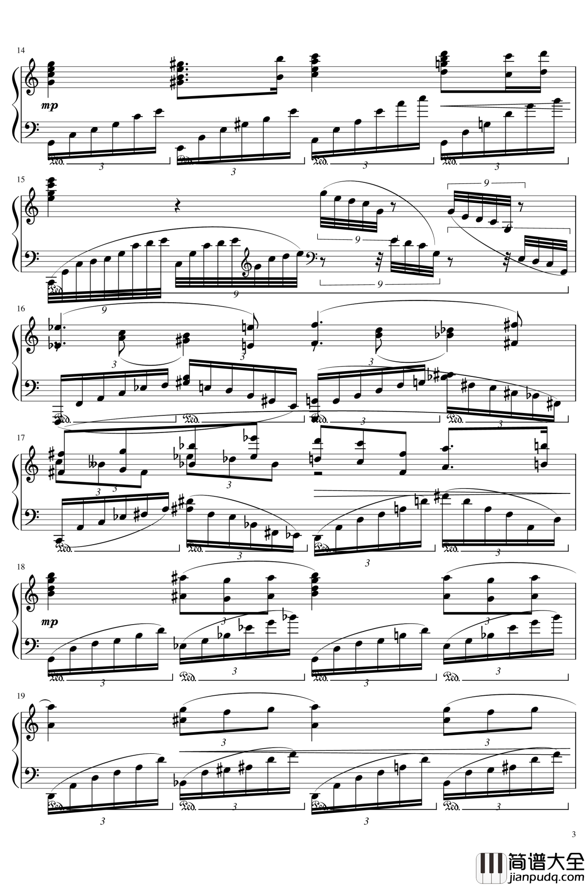 Ballade_No.2,_Op.93_谱子钢琴谱_一个球