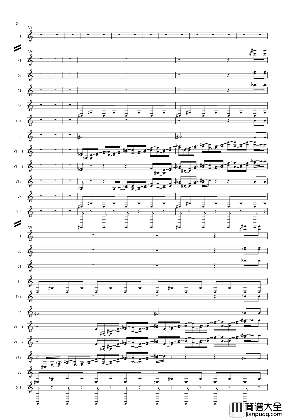 奏鸣曲之交响第14首Ⅲ钢琴谱_贝多芬_beethoven