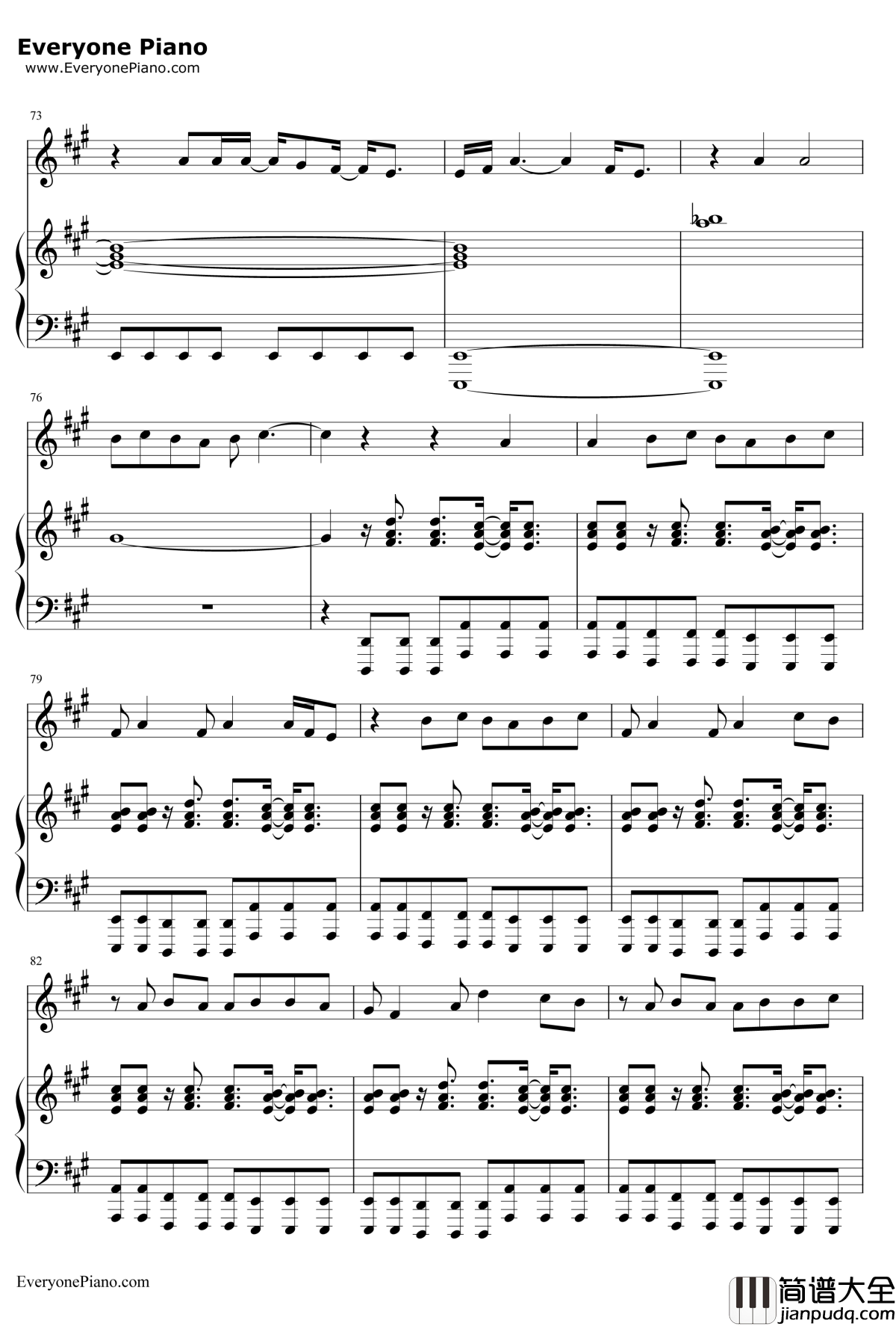 Ghost钢琴谱_EllaHenderson