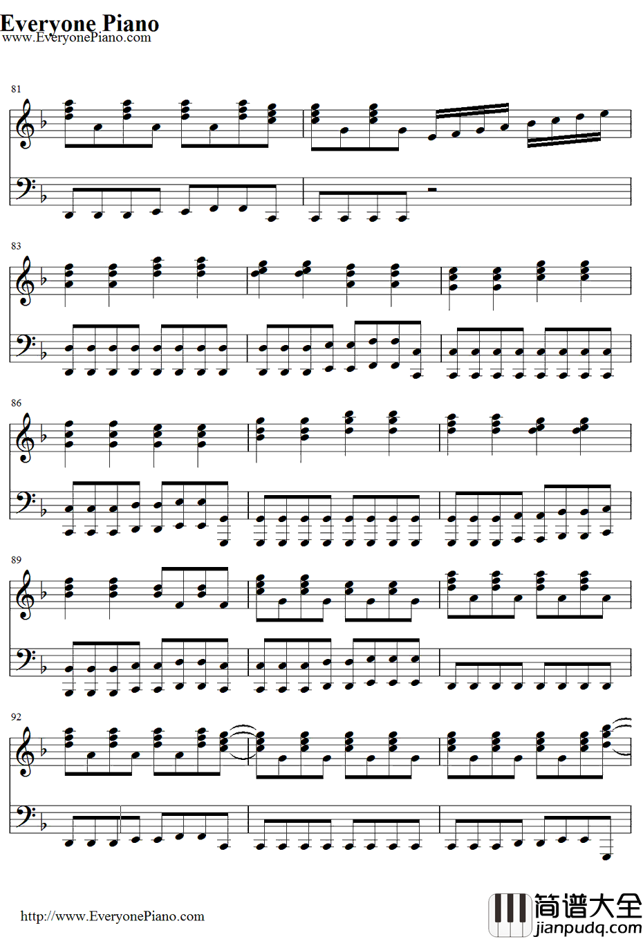 Adele钢琴谱_Adele_纵火焚雨(SetFiretotheRain)