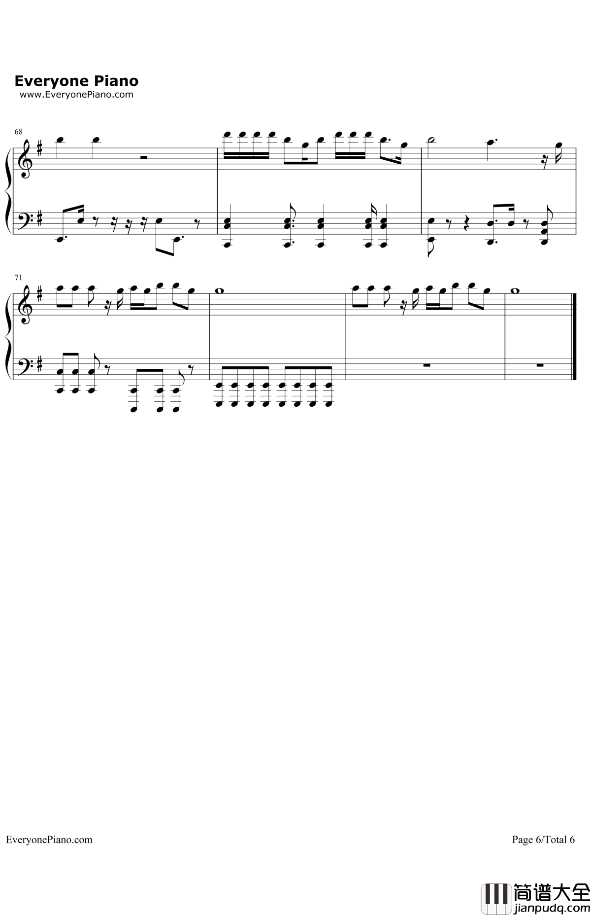 FightSong钢琴谱_RachelPlatten