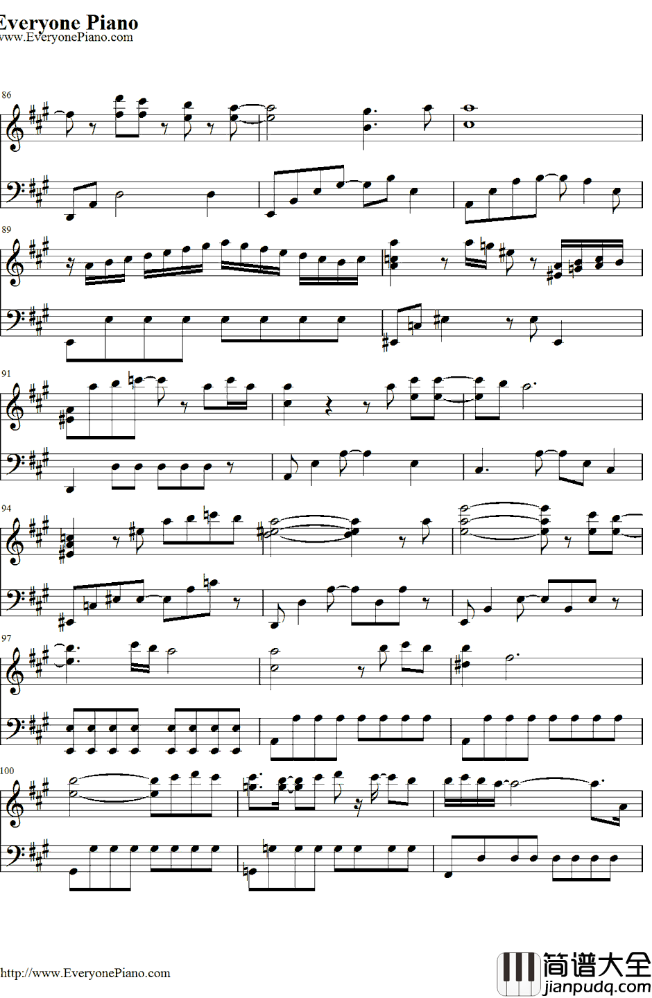 To_Love_You_More钢琴谱_CelineDion_恋人よ〔恋人啊!〕主题曲