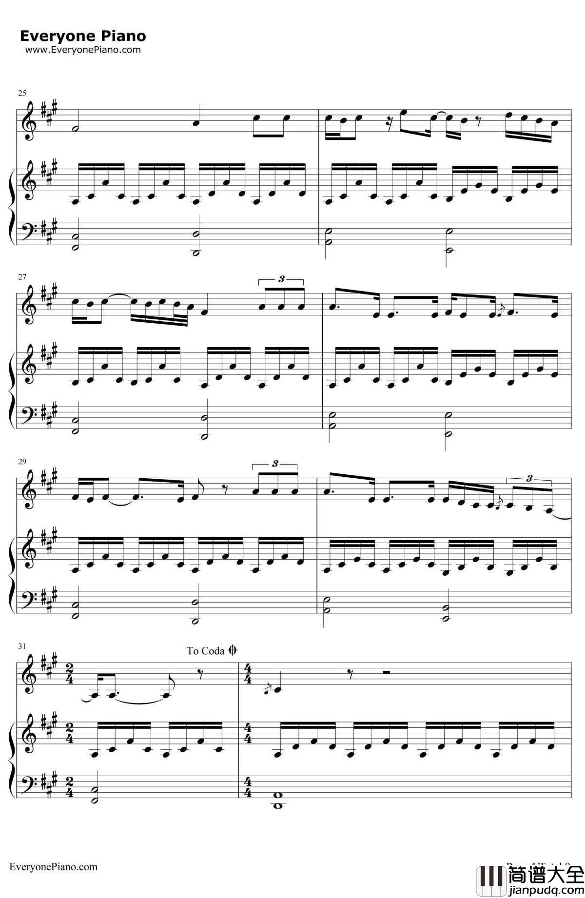 Some_one_Like_You原版钢琴谱_Adele