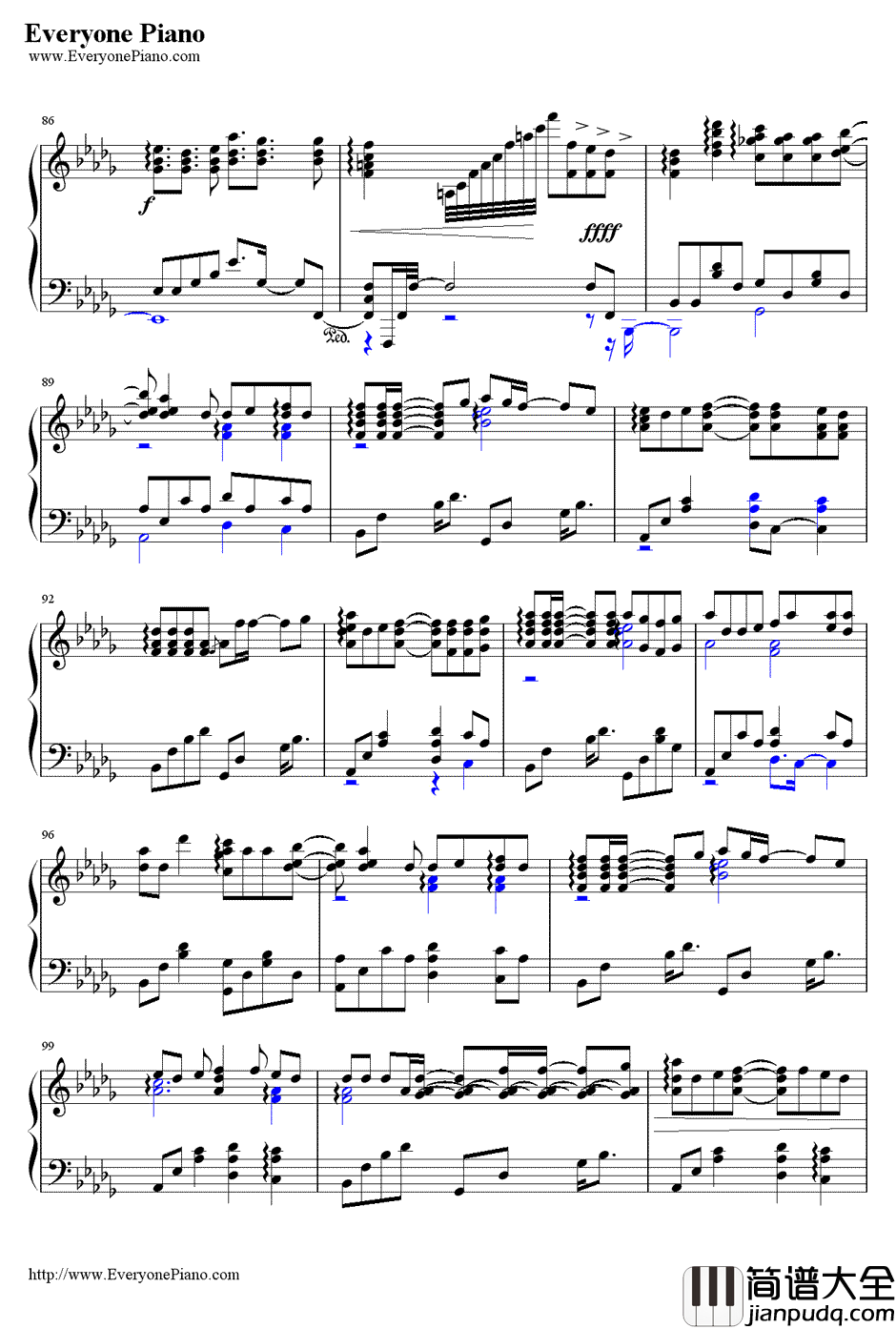 Just_be_friends钢琴谱_巡音ルカ巡音流歌_触手猴版