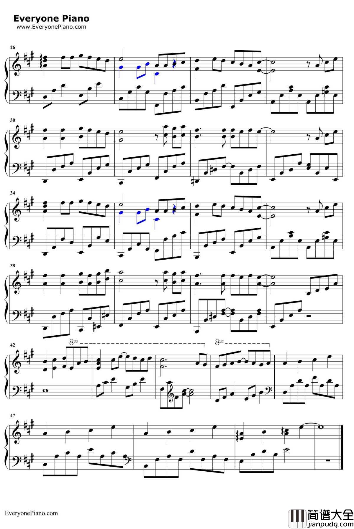 忘了牵手钢琴谱_牛奶咖啡_电视剧_旋风少女_插曲