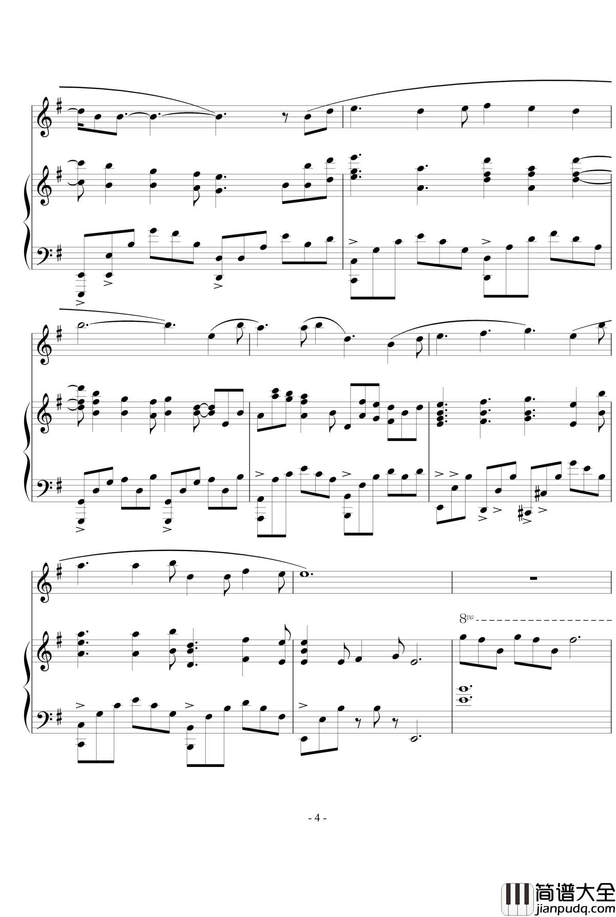 伊人如梦钢琴谱_超原版弹唱谱_芈月传主题曲________『忧伤歌声』_芈月传