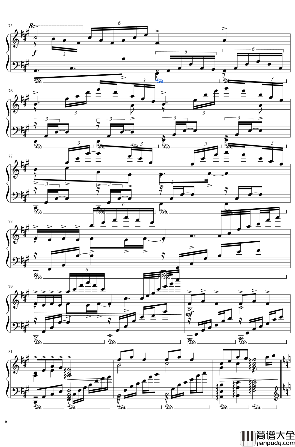 渡月桥思君钢琴谱_名侦探柯南M21主题曲_柯南_仓木麻衣