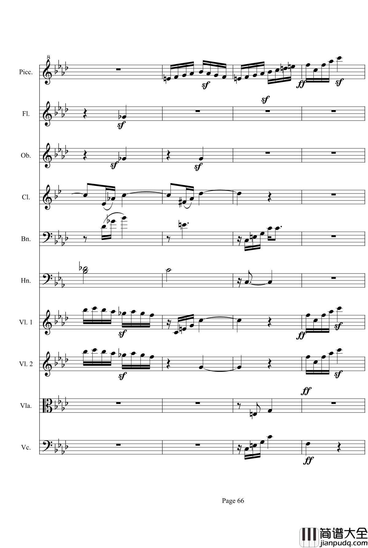 奏鸣曲之交响第23首Ⅲ钢琴谱__贝多芬_beethoven