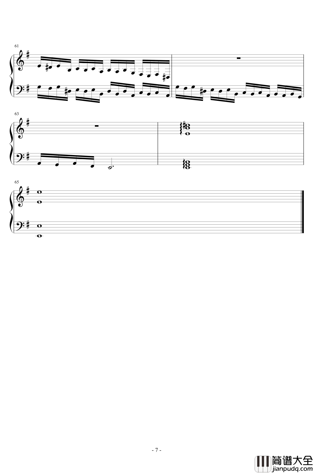 e小调音乐会练习曲钢琴谱_machaostc