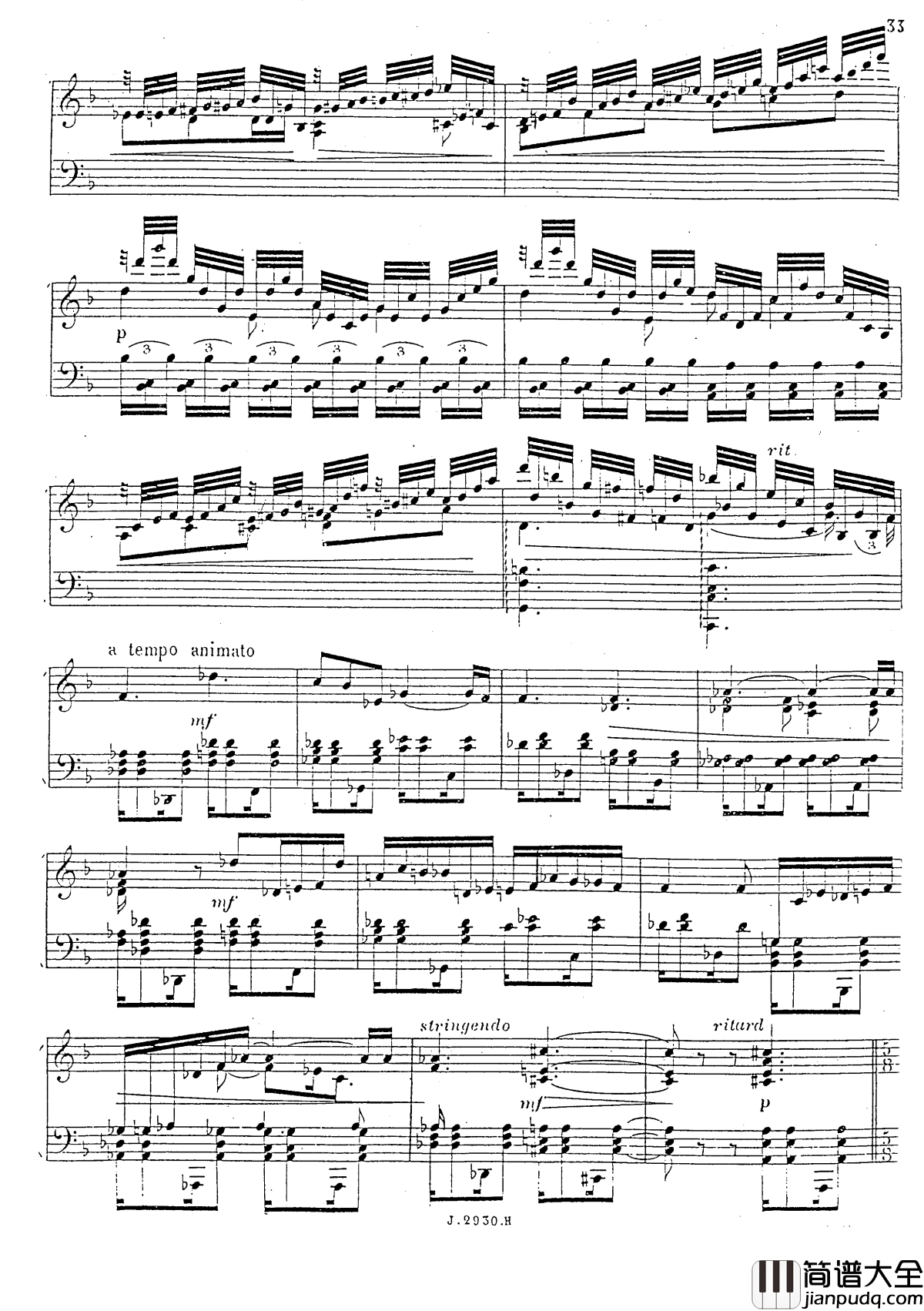 a小调第四钢琴奏鸣曲钢琴谱_安东_鲁宾斯坦__Op.100