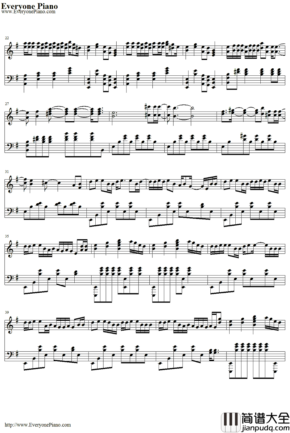 Something_Bad钢琴谱_MirandaLambert&CarrieUnderwood