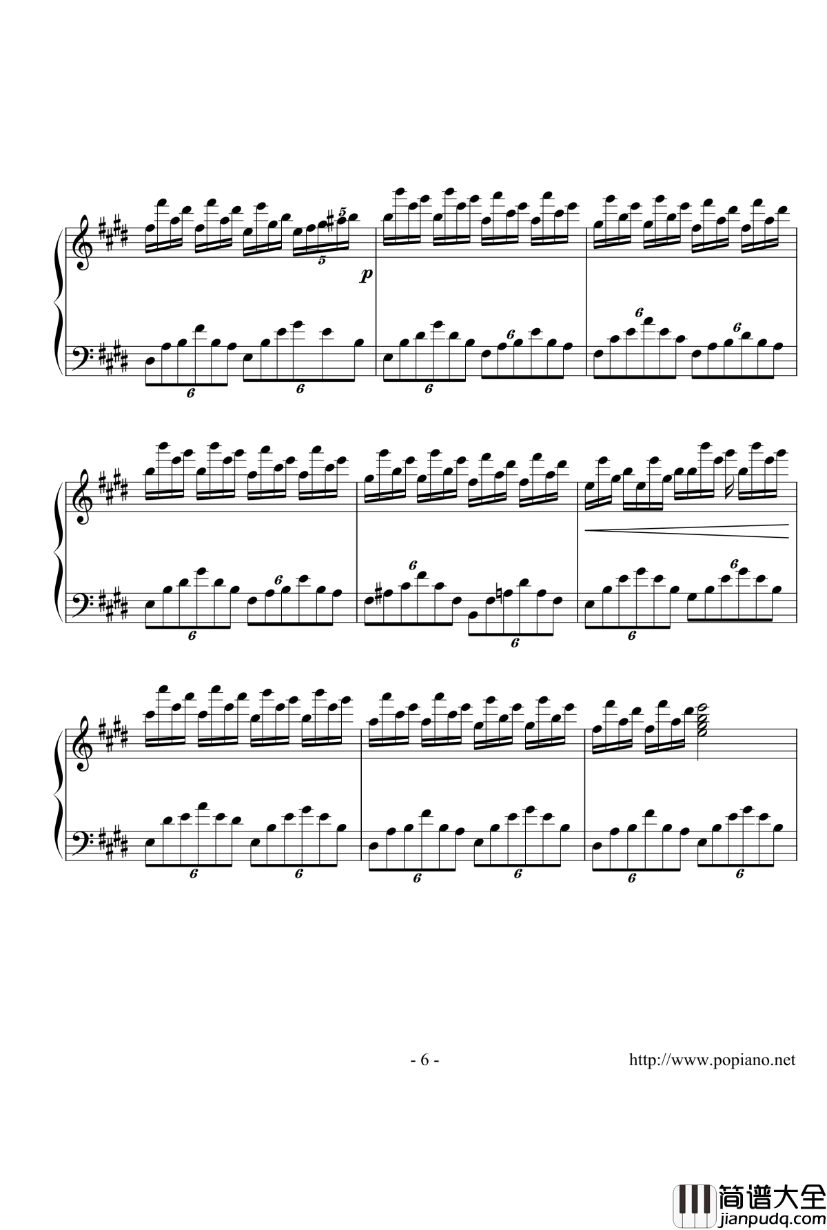 幻想即兴曲特别版钢琴谱_肖邦_chopin