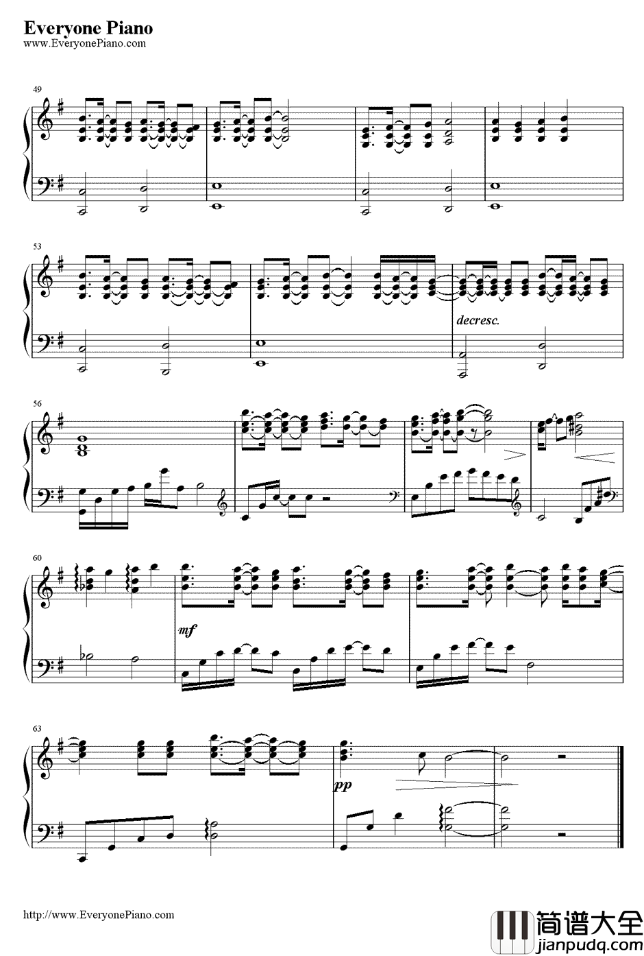 for_real生者的赞歌伴奏钢琴谱_徳山秀典_最游记主题曲