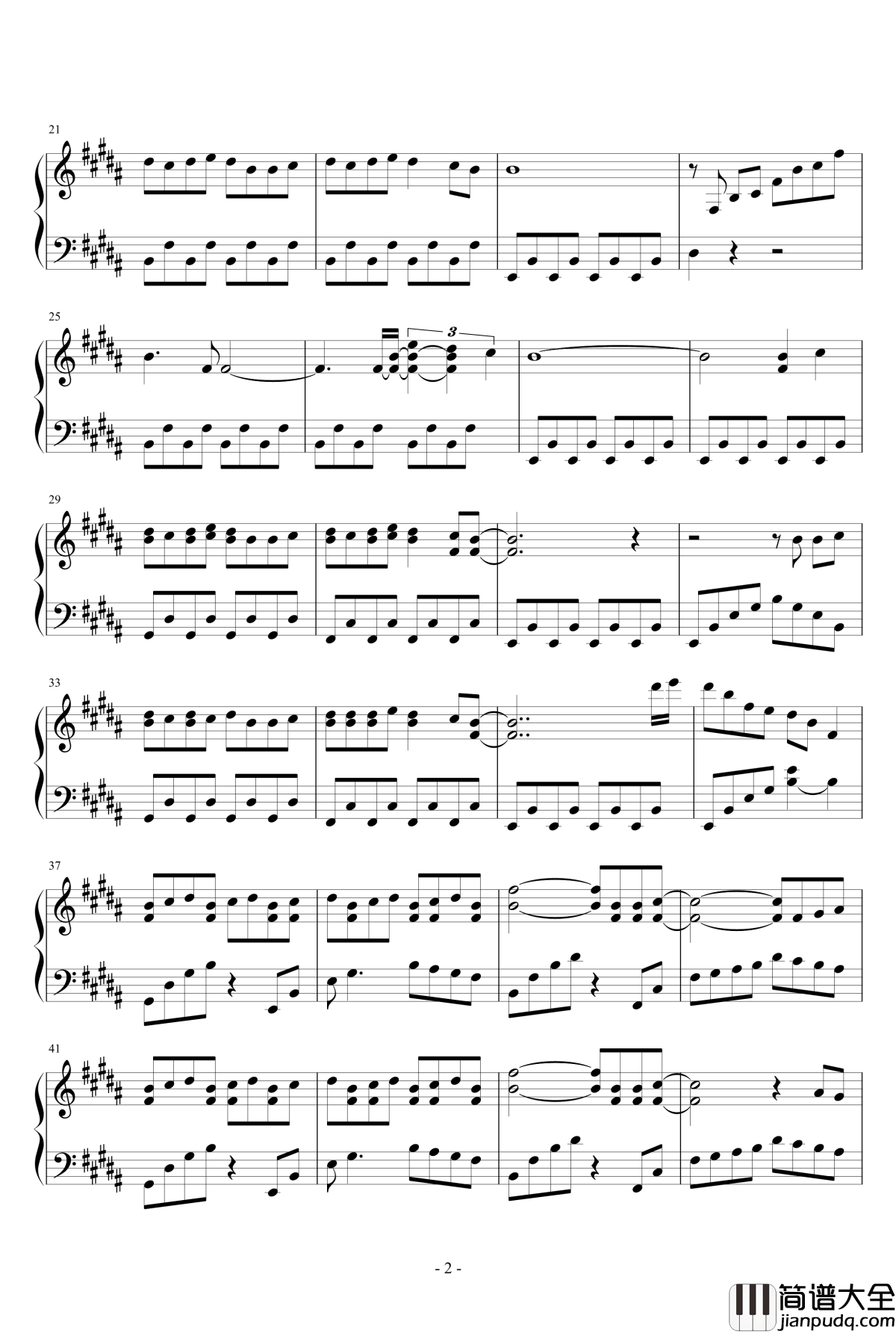 前前前世钢琴谱_RADWIMPS