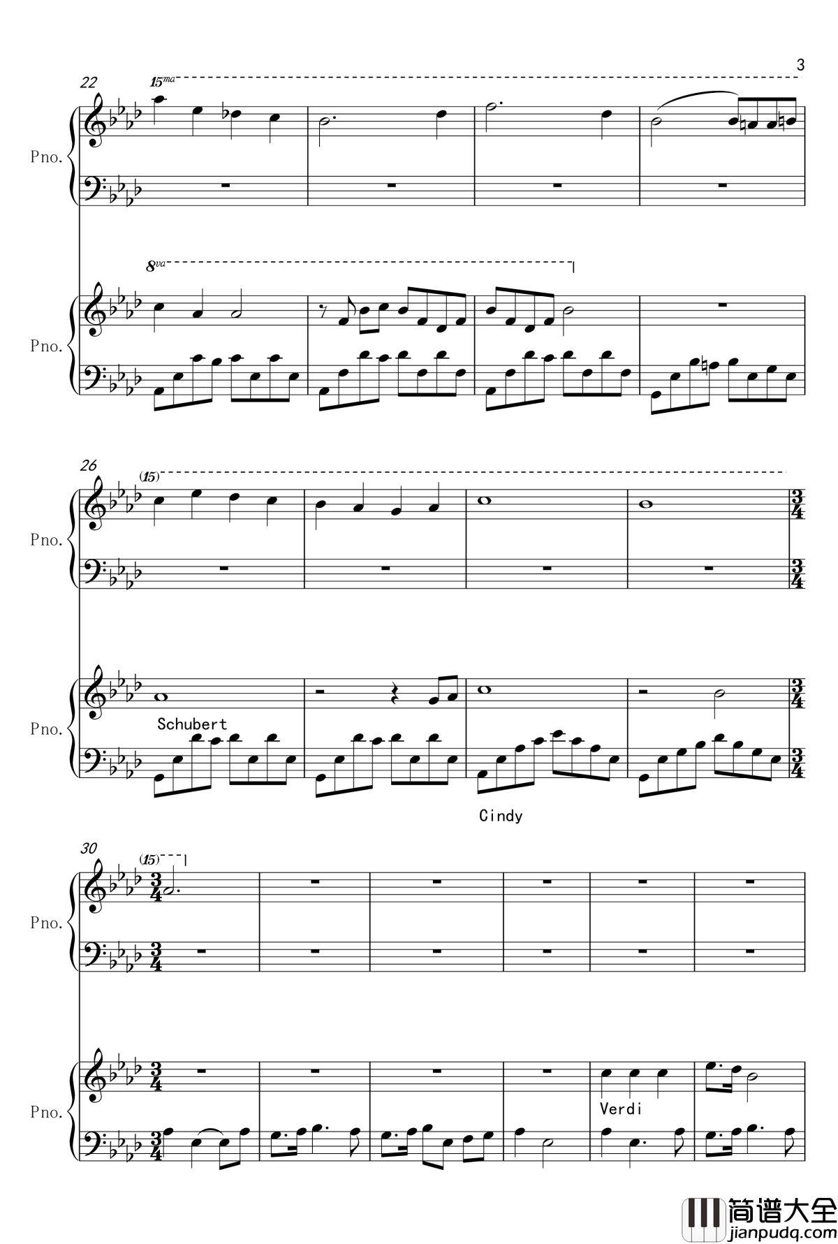 名曲编年史钢琴谱_世界名曲