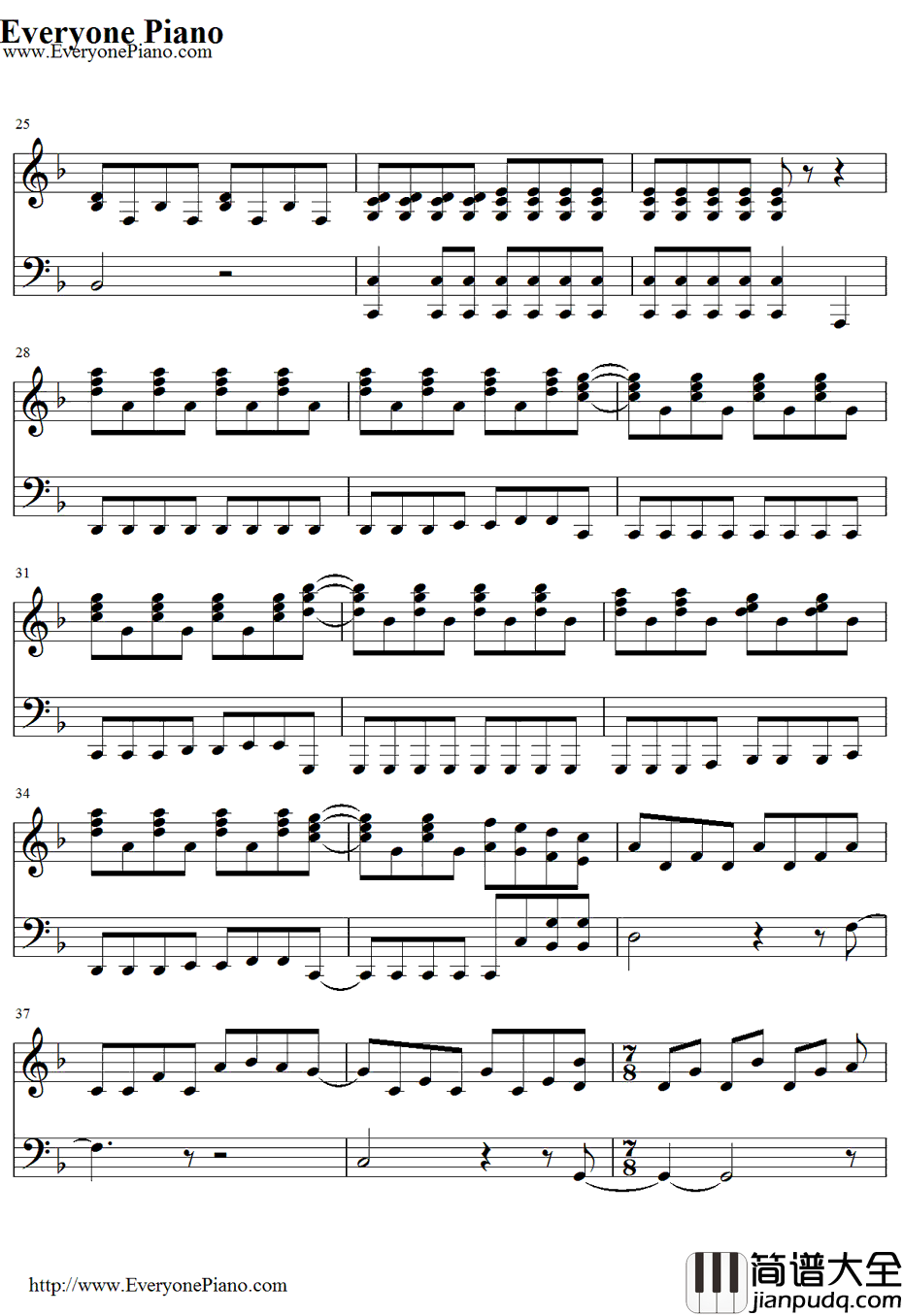Adele钢琴谱_Adele_纵火焚雨(SetFiretotheRain)