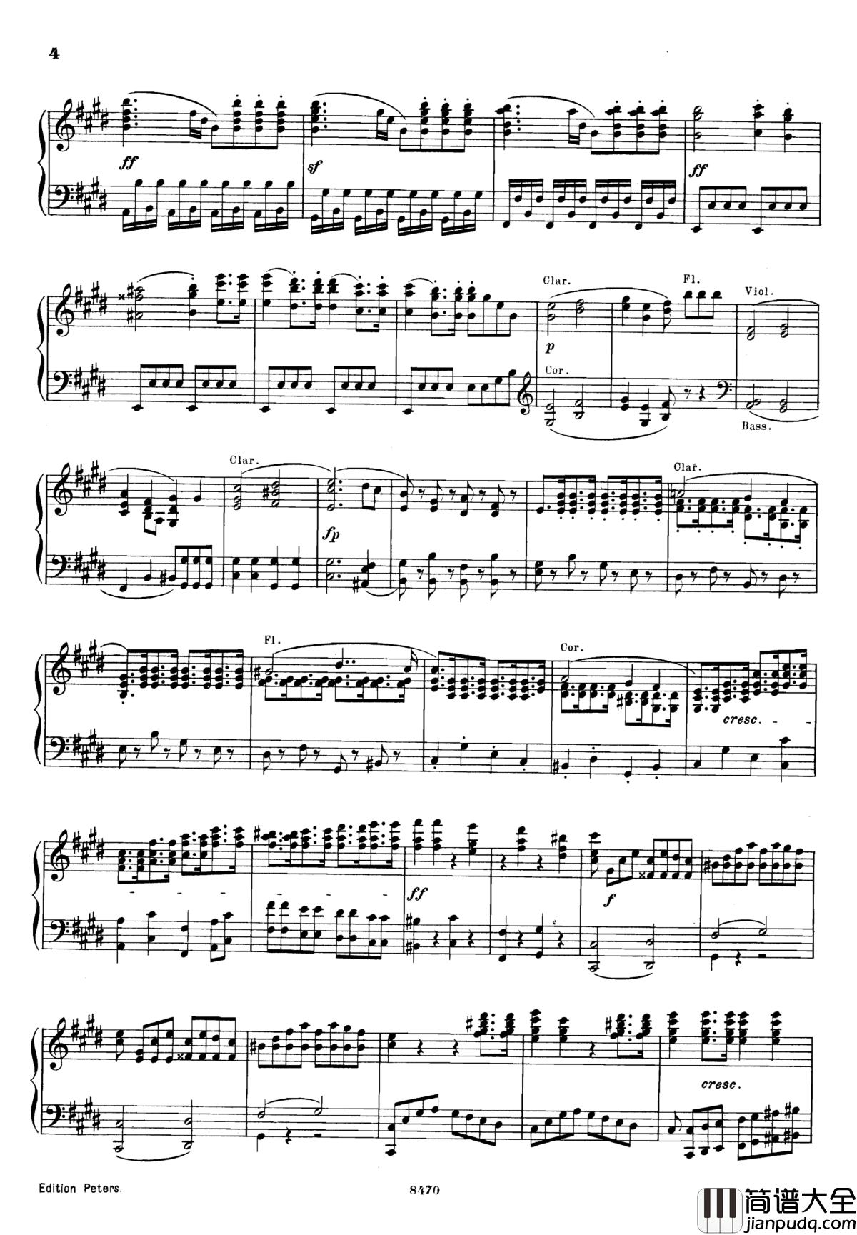 升c小调第三钢琴协奏曲Op.55钢琴谱_克里斯蒂安_里斯