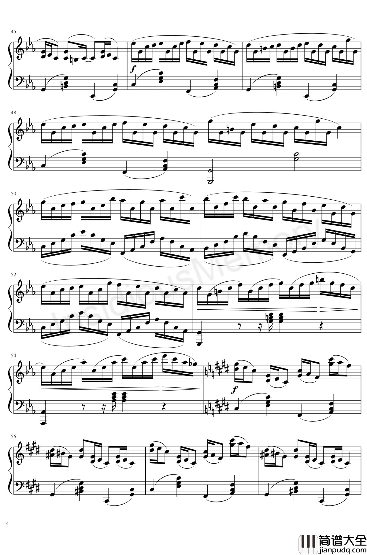 克罗地亚狂想曲钢琴谱_马克西姆_Maksim·Mrvica