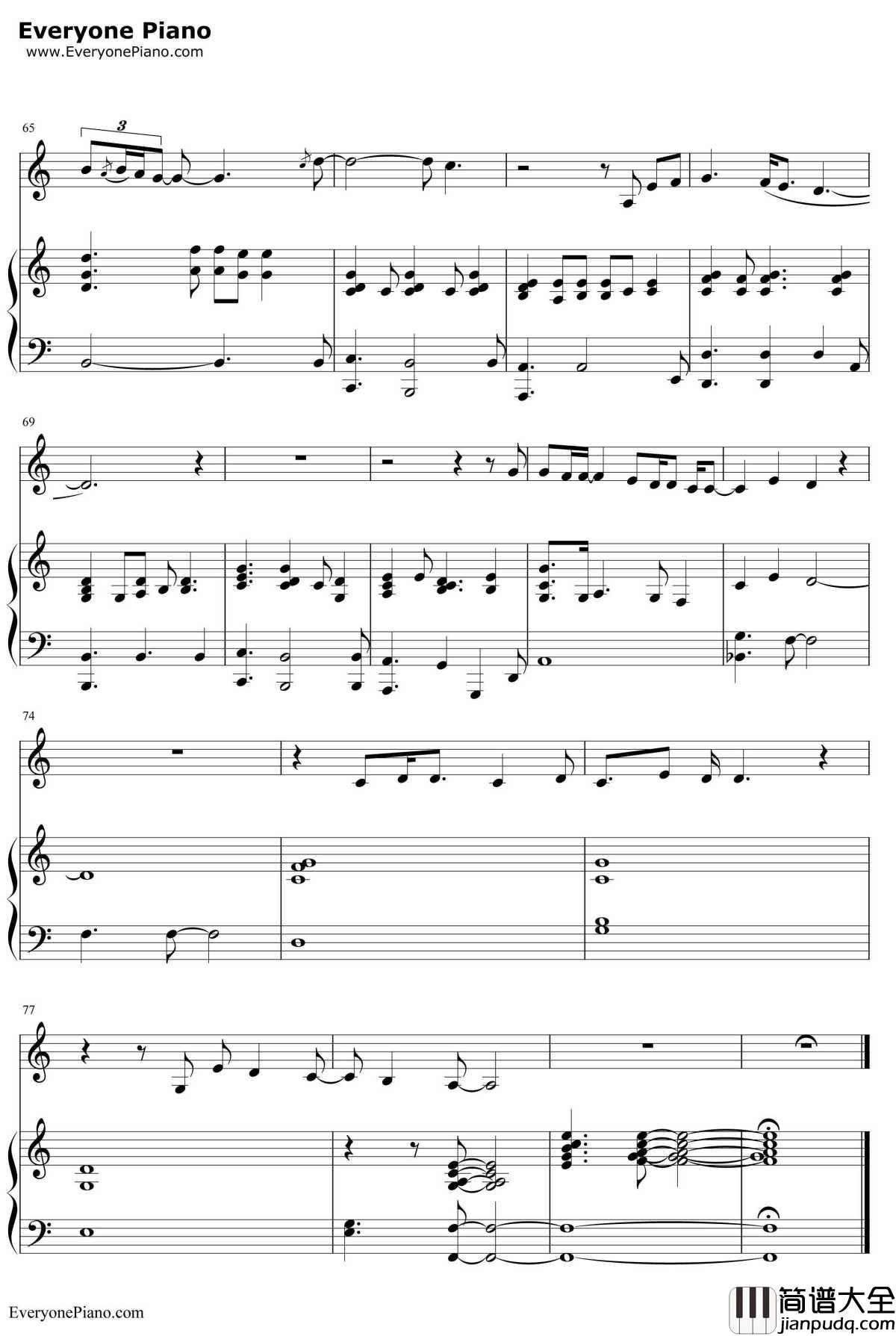 Gravity钢琴谱_SaraBareilles