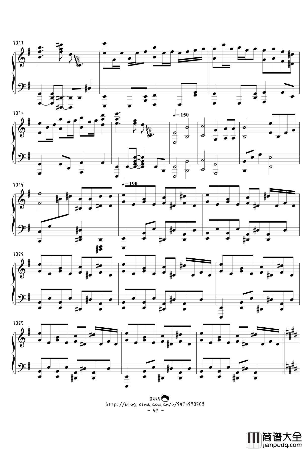 幻想游戏绀东方绀珠传组曲连弹钢琴谱_触手猴_东方project