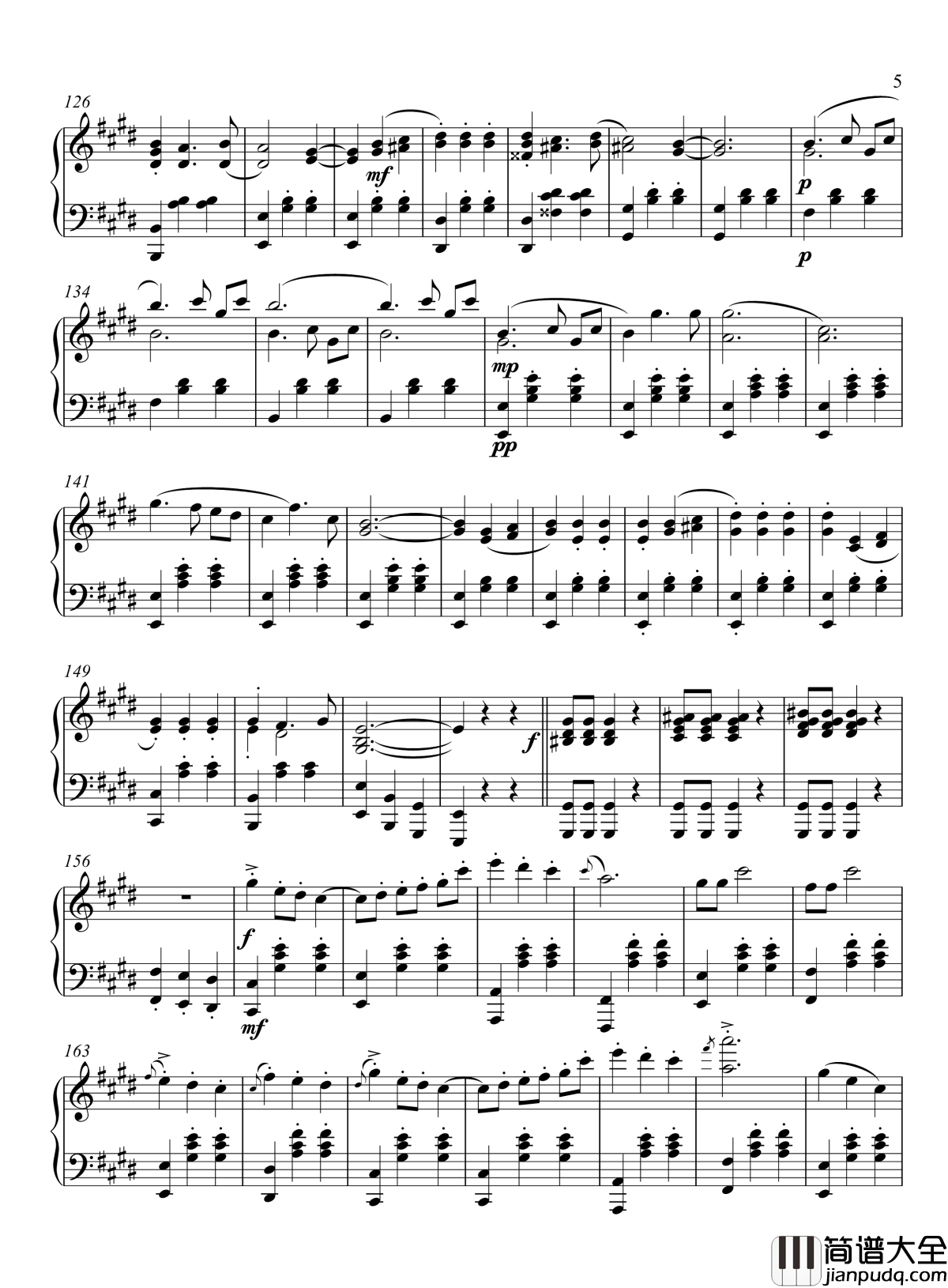 暴风雪组曲中的舞曲钢琴谱_乔治·斯维里多夫