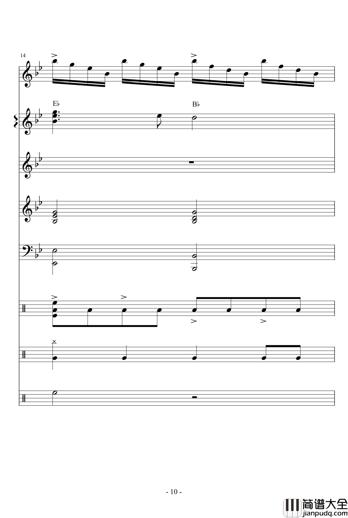 王者荣耀主题曲钢琴谱_王者荣耀