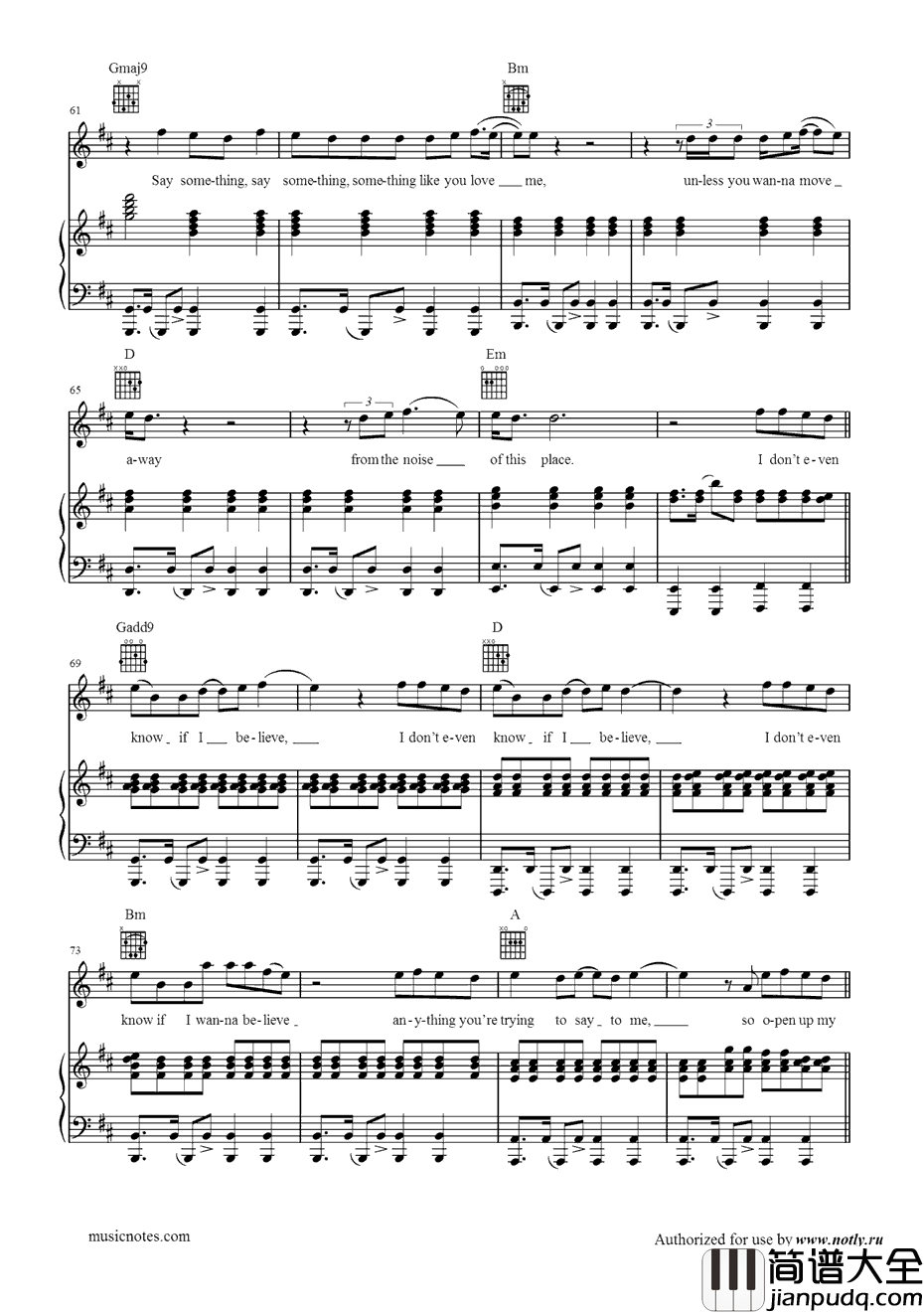 Believe钢琴谱_Mumford&Sons