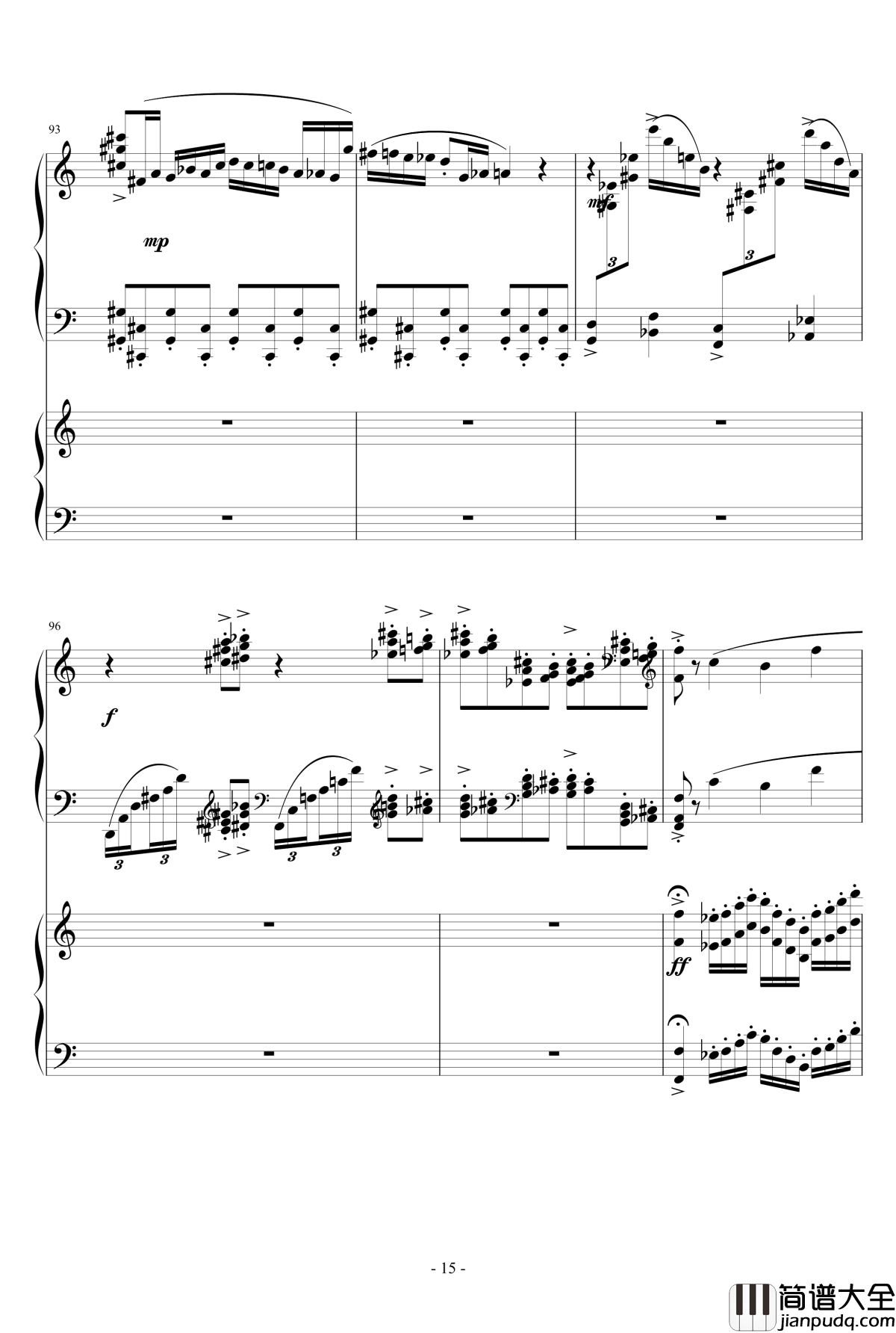小温狂想曲2.5钢琴谱_一个球