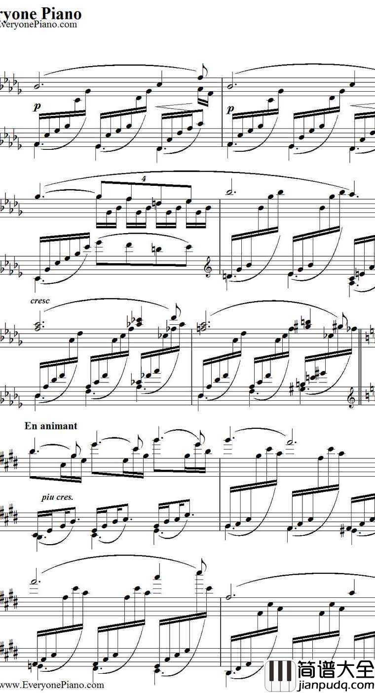 Clair_de_lune钢琴谱_德彪西(Debussy)