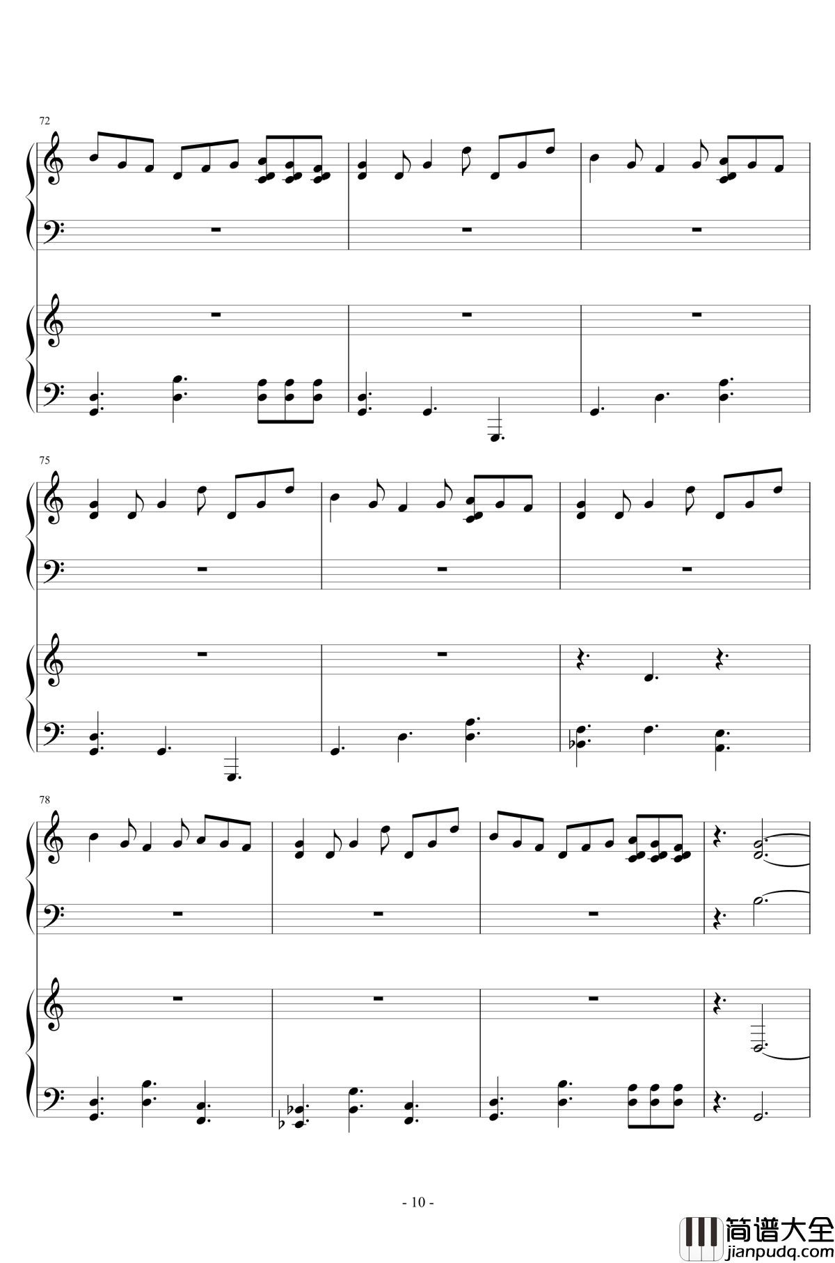 春又来回旋曲钢琴谱_吉松隆__昴宿星团舞曲6_7