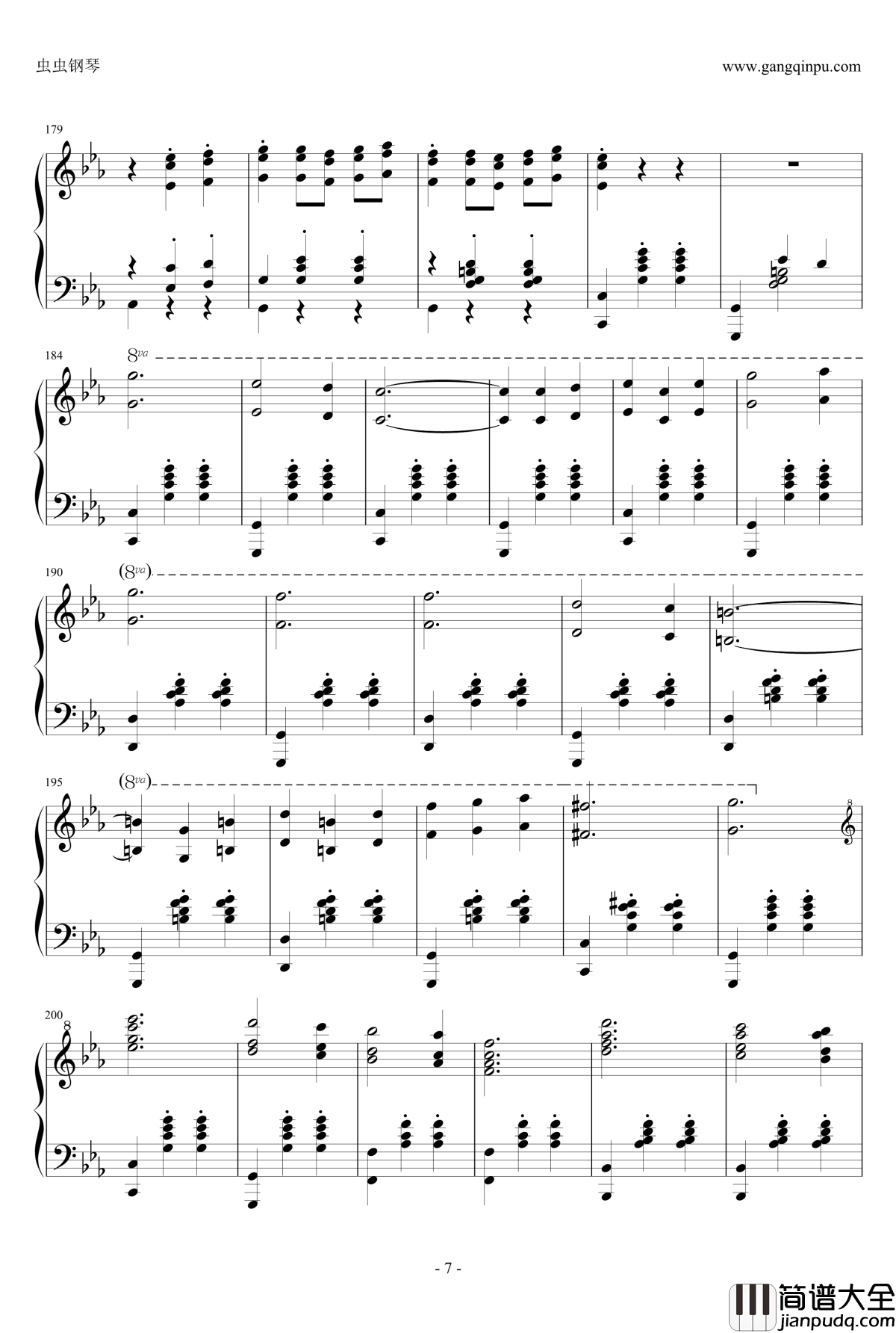 第二圆舞曲钢琴谱_肖斯塔科维奇
