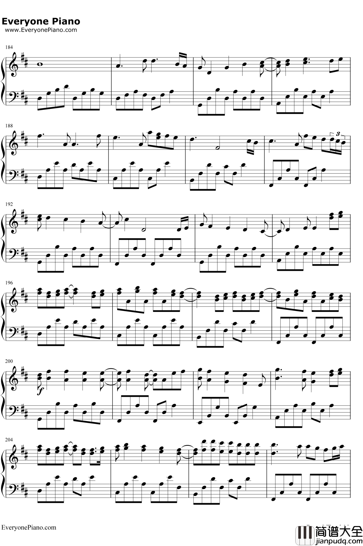 卡农变奏曲钢琴谱_大卫.蓝兹