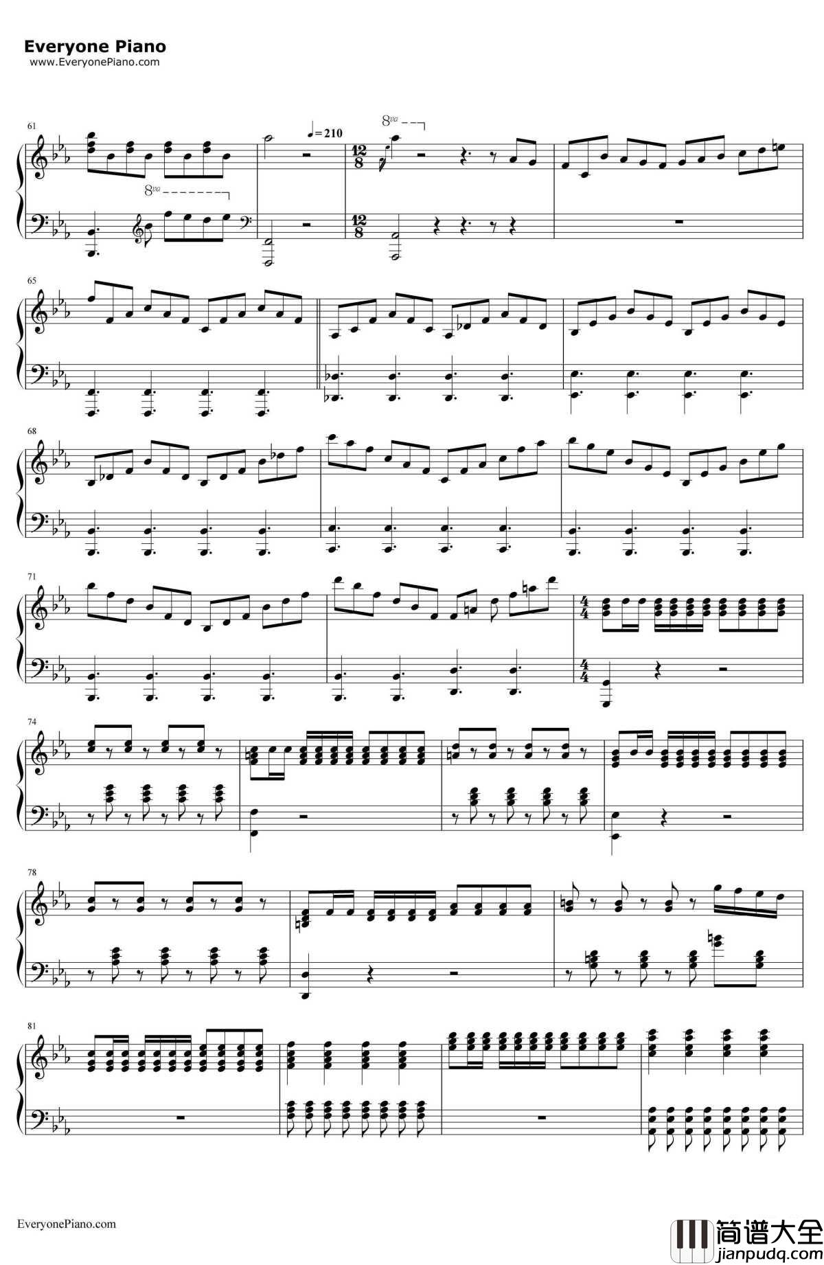 Let_It_Go伴奏钢琴谱_DemiLovato_thepianoguys_冰雪奇缘主题曲