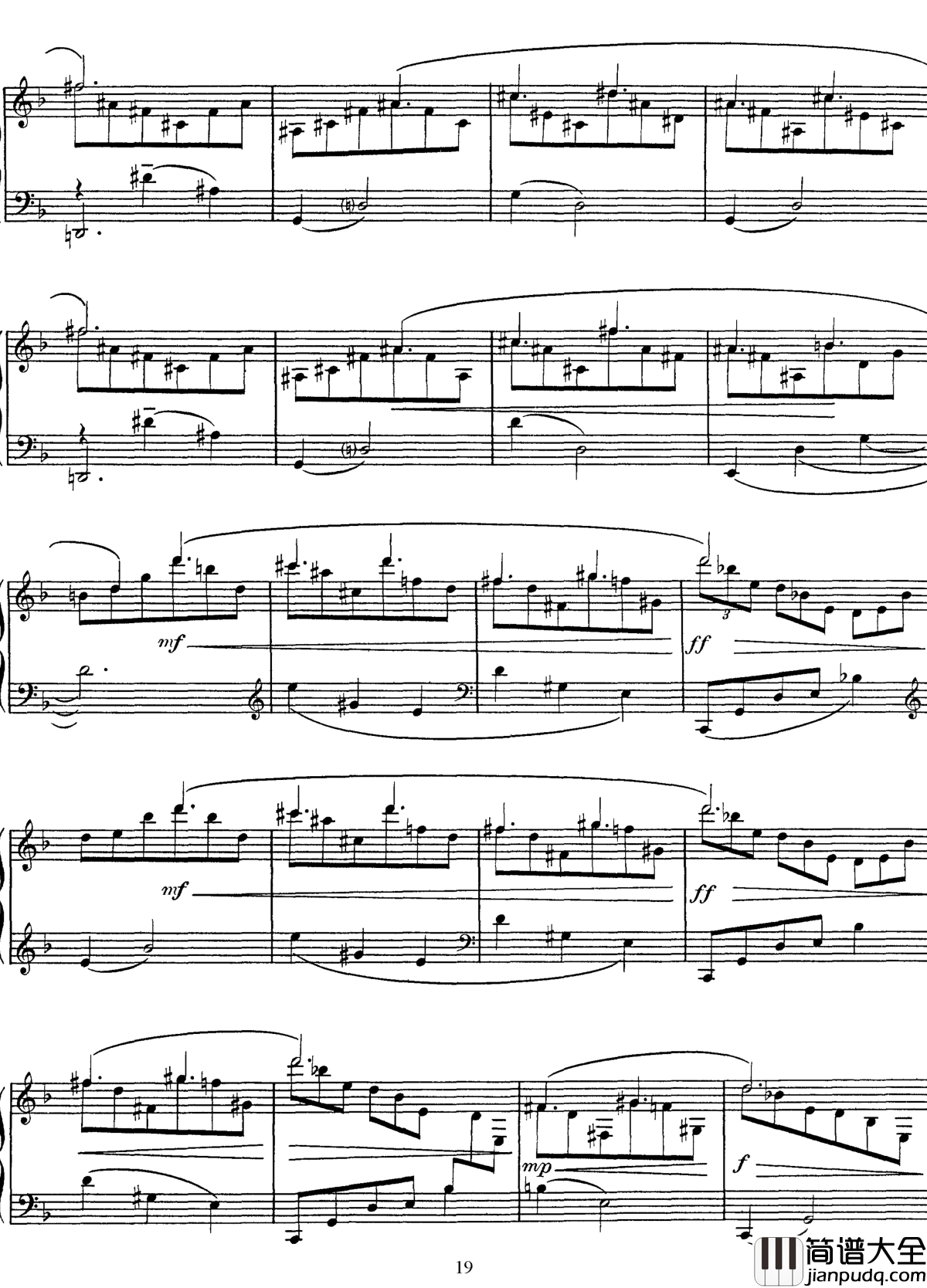 高贵而伤感的圆舞曲钢琴谱_拉威尔_Ravel