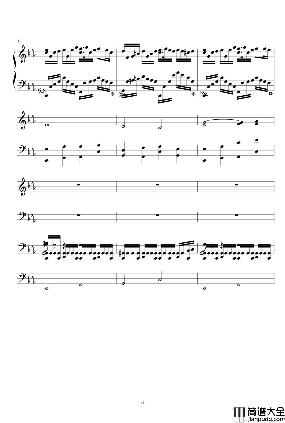 克罗地亚第五号狂想曲钢琴谱_ellocz