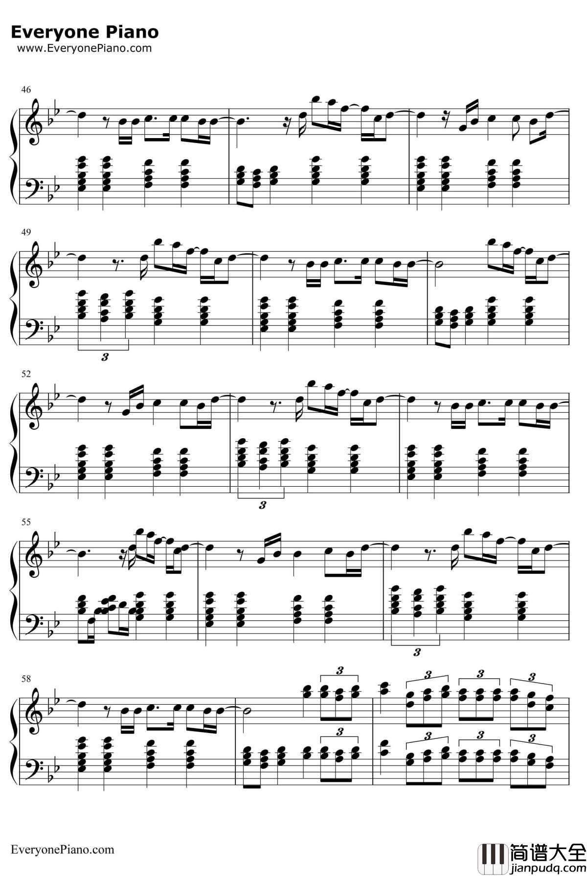 地球仪钢琴谱_松泽由美_圣斗士星矢冥王篇主题曲