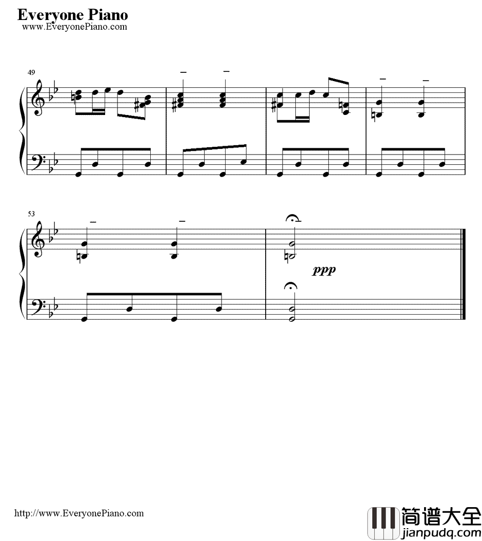麦兜的故事主题曲钢琴谱_何崇志