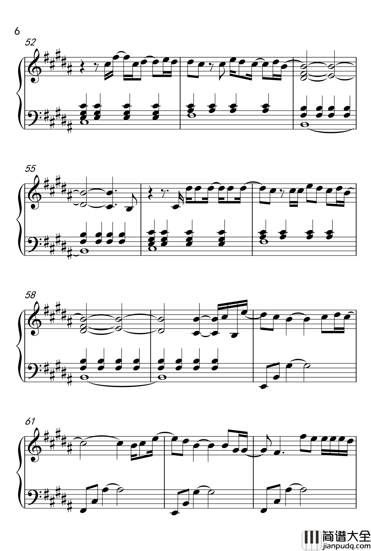 November_Rain_钢琴谱_枪炮玫瑰乐队