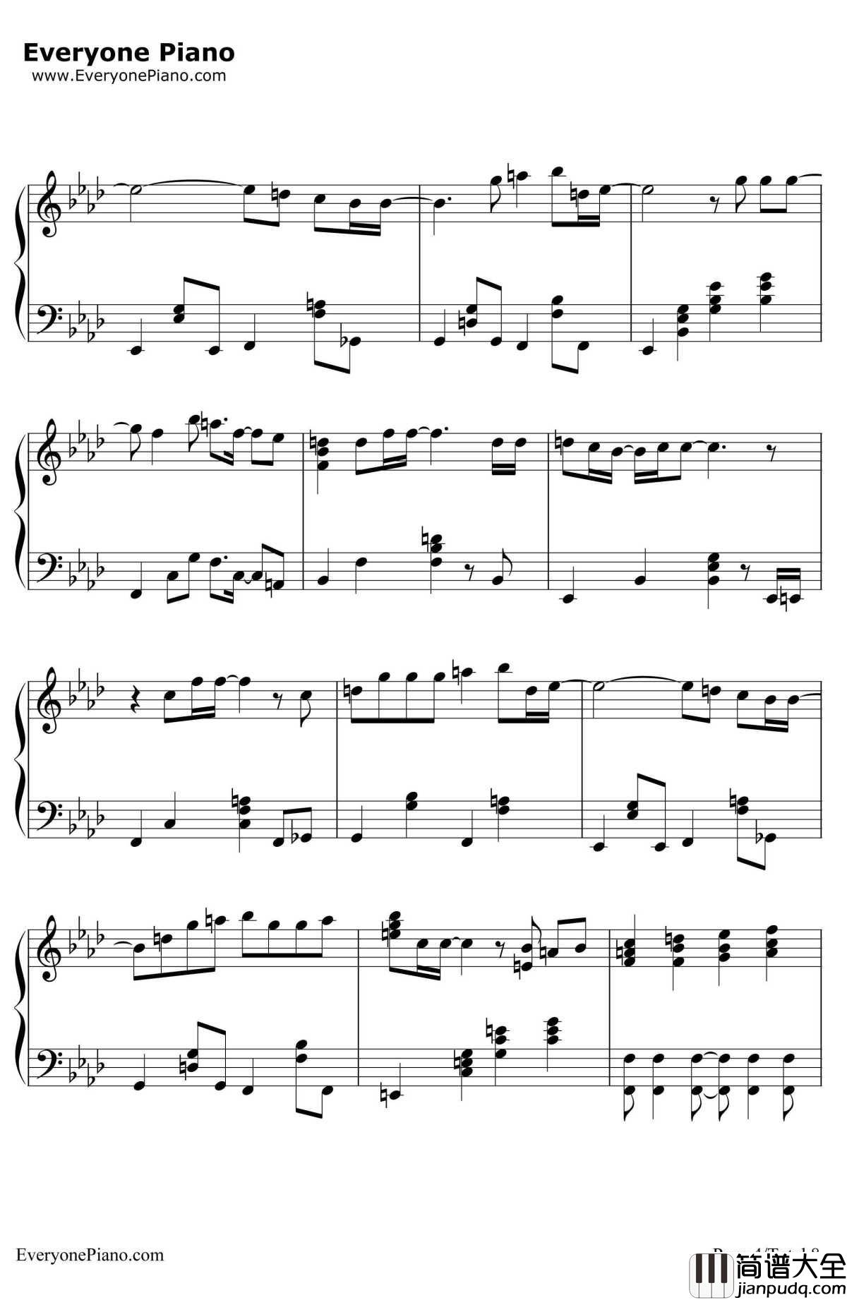 secretofmyheart钢琴谱_仓木麻衣__名侦探柯南_片尾曲