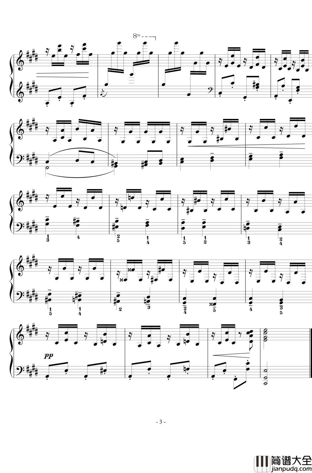 速写钢琴谱_Op.76__No.1_西贝柳斯