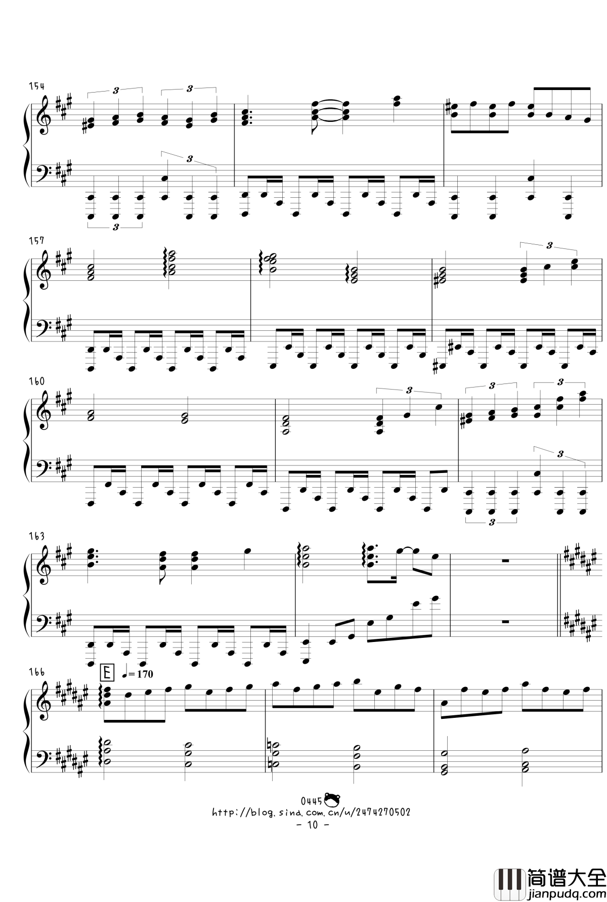 幻想游戏绀东方绀珠传组曲连弹钢琴谱_触手猴_东方project