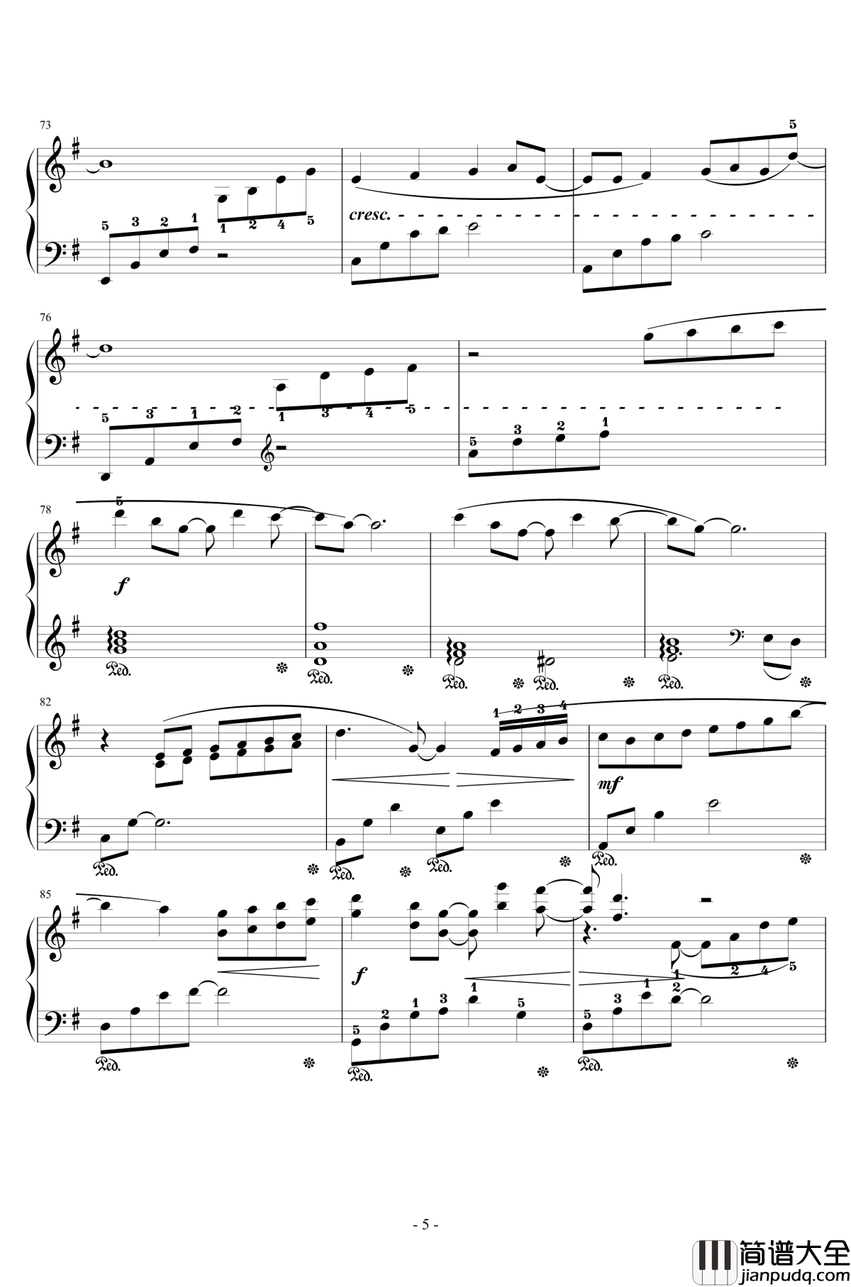 となりのトトロ钢琴谱_龙猫主题曲_広橋真紀子